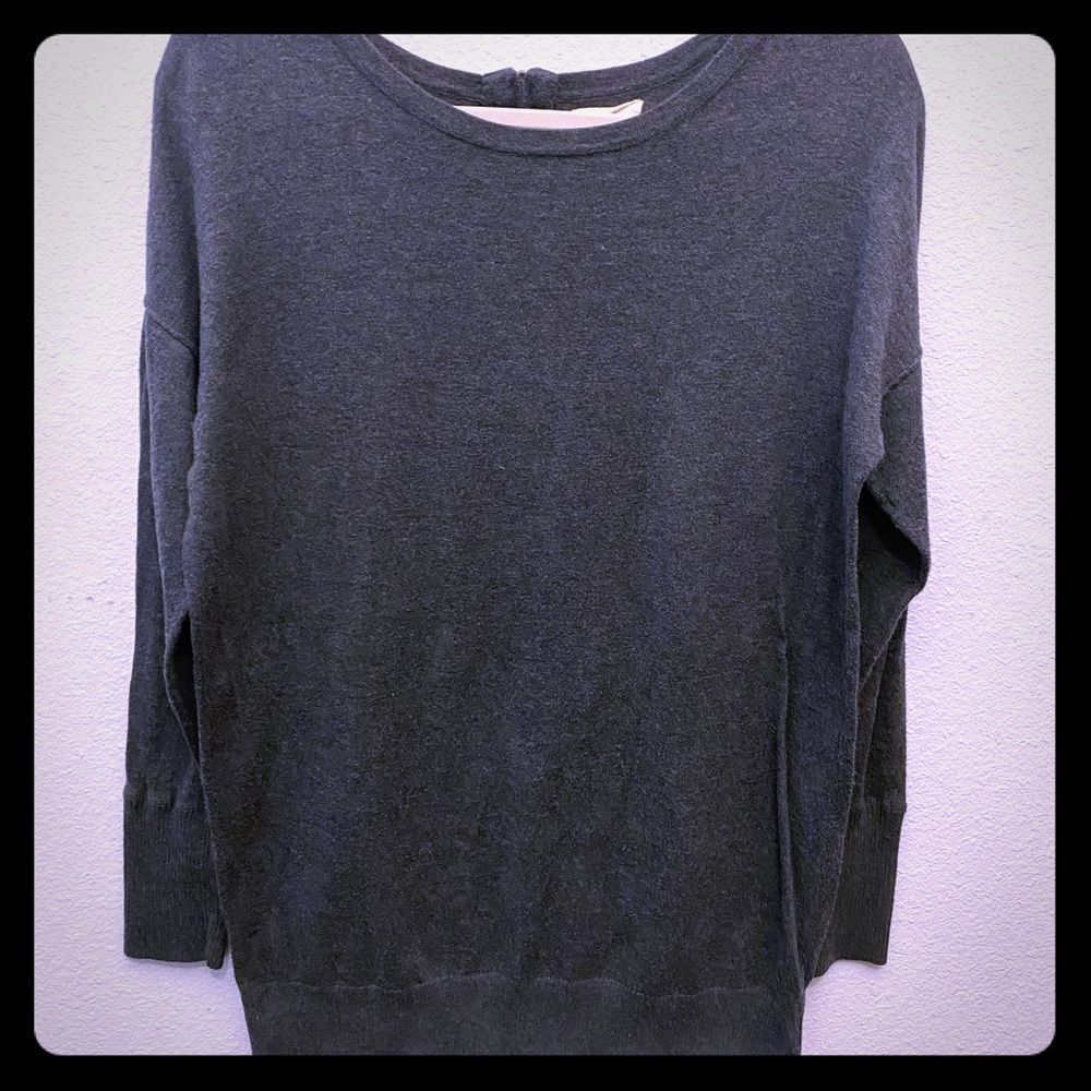 Cozy grey tunic sweater lightweight